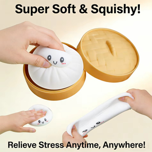 Glitter Dumpling Squishies Toy Bun Baozi Dumpling Adults Colorful Food Squishy Sensory <b>Fidget</b> Toy Anti Stress Squeeze Ball - Product Image 2