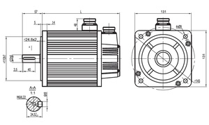 Motor de CA de 2.3 kW, 220V, 15 Nm para Máquina Herramienta - Product Image 1