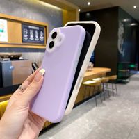 Étuis de Téléphone de Luxe Antichoc en Silicone Liquide Mat pour iPhone 17 16 15 Pro Max avec Protection de Lentille Coques Arrière Funda