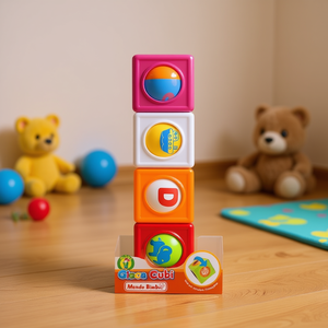 Mondo Bimbi Gioca Cubi 30x13x8 Cm Bloques de Apilamiento y Clasificación 12+ Meses - Product Image 3