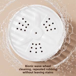 Mini machine à laver portable à double cuve, sans installation, pour sous-vêtements, chaussettes, petits objets, outil <span class=keywords><strong>de</strong></span> lavage personnel compact - Product Image 4