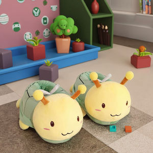 Pantuflas de Invierno de Algodón, Pantuflas de Casa Unisex para Parejas, Tortuga, Abeja, Tiburón, Miel, Divertidas, de Felpa, con Suela de Goma - Product Image 2