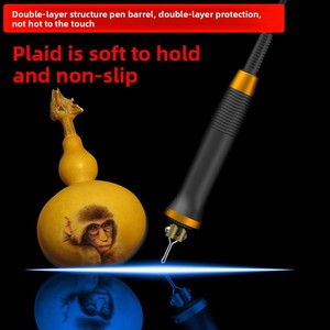 2025 nuevo modelo de pirograbado <span class=keywords><strong>Digital</strong></span> quemador de madera pluma herramienta de cuchillo de temperatura para manualidades de calabaza herramienta de estación de soldadura y soldadura - Product Image 5