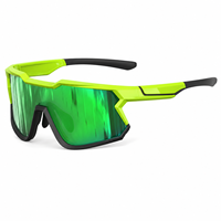 Lunettes de soleil sportives personnalisées avec logo, protection UV400, verres miroir, pour le cyclisme, la course à pied, le VTT et les sports de plein air
