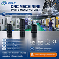 Pièces de précision usinées CNC en aluminium anodisé 6061 sur mesure, composants filetés pour l'industrie médicale et électronique