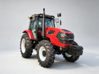 Tracteur agricole 1604, 160 CV, 4 roues motrices, cabine fermée, matériel agricole