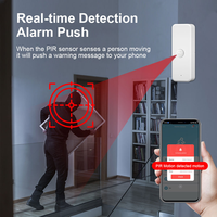 Tuya WIFI 90 °   Détecteur de mouvement corporel intelligent sans fil, système de sécurité domestique avec application Smart Life pour surveillance à distance