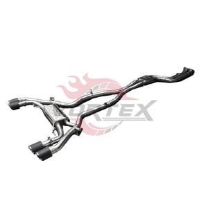 ท่อไอเสีย Vortex SS304 Valvetronic สำหรับ F97 X3M F98 X4M S58 3.0T ระบบแคทแบ็กสมรรถนะสูงสำหรับการแข่งขัน พร้อมปลายท่อคาร์บอนแบบสี่ท่อ - Product Image 5