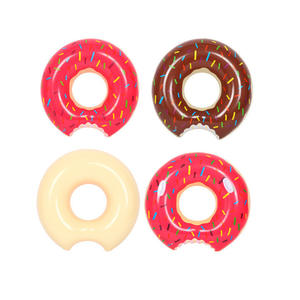 Flotteurs de <span class=keywords><strong>piscine</strong></span> gonflables en forme de beigne en marron OEM, <span class=keywords><strong>bouée</strong></span> de natation, anneau de natation gonflable - Product Image 4