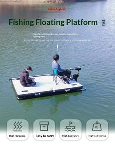 Plataforma Flotante Multifuncional Plegable y Portátil ELECVIVA, Inflable, de PVC Grueso, para Pesca y Deportes Acuáticos - Product Image 2