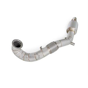 Downpipe senza avviso di guasto motore per Volkswagen <span class=keywords><strong>Golf</strong></span> MK7/MK7.5 <span class=keywords><strong>GTI</strong></span> 2.0T 2014-2019, catalizzatore a striscia in acciaio inossidabile con isolamento - Product Image 3