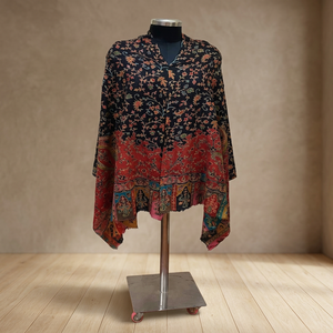 Designer Red Wool <b>Shawl</b> <b>for</b> Ladies Featuring Soft Warm Fabric and Elegant Fashion Appeal <b>for</b> Bridal Dressing <b>Wedding</b> Receptions - Product Image 6