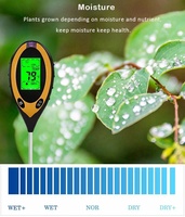 Testeur de sol numérique 4-en-1 : PH, humidité, température et mesure de la lumière avec rétroéclairage pour les plantes de jardin