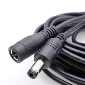 5521 Extension 5.5*2.1 2.5mm mâle femelle 12V 24V DC cordon d'alimentation câble pour CCTV LED caméra adaptateur cuivre industriel 0.5 1 2 3 5m - Product Image 2