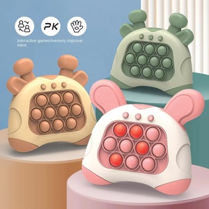 Quick Push Game Fidget Lapin de Pâques Pop it Jouet électronique avec musique Cadeau de Pâques pour enfants, adolescents