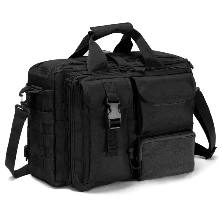 Large Capacity Shoulder Bag Custom Logo Laptop Cases Tactical Briefcase Messenger Bag For Men