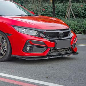 Kit de Carrocería para <span class=keywords><strong>Honda</strong></span> <span class=keywords><strong>Civic</strong></span> 10ª Generación 16-21 Modificado, Lip Frontal Tipo Si, Pequeño Faldón y Alerón Trasero - Product Image 4