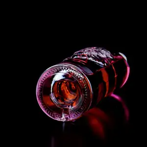 Venta al por mayor 750ml Vacío Whisky Vodka Vino Botellas de transparencia con tapa de Impresión logotipo Bebida alcohólica Botella de vidrio decantador de vino