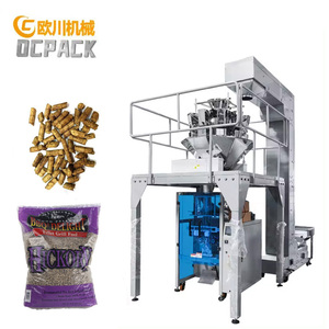 Machine <span class=keywords><strong>d</strong></span>'emballage linéaire de 10 kg et 20 kg, machine <span class=keywords><strong>d</strong></span>'emballage de granulés de bois, machine <span class=keywords><strong>d</strong></span>'emballage de sacs de litière pour chats - Product Image 1
