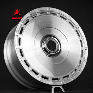 Ruedas Forjadas para Auto Bolun Factory, Personalizadas, de Aluminio 6061-T6, 22*9.5, 24*9.0, 24*10, Monobloque Cepillado, 5*120, para Rolls <span class=keywords><strong>Royce</strong></span> - Product Image 2