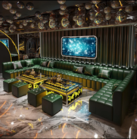 Table VIP moderne pour bar, boîte de nuit, karaoké, salle de danse, avec logo personnalisable, plateau en verre trempé, structure en acier inoxydable
