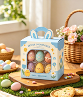 Sacs d'emballage pour bonbons et chocolats en forme d'œuf, personnalisés, à thème mignon, de qualité alimentaire, thermoscellables, en OPP/PET/PE