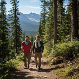 Sciarpa triangolare multifunzionale 60x135 cm con motivo floreale per uomo e donna, uso esterno - Product Image 3