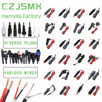 Connecteur automobile conventionnel personnalisé 1015 8AWG un pour deux 50A 600V avec faisceau de câblage à pinces crocodiles rouge et noir