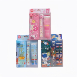 Ensemble de règles mignonnes personnalisées XPM, papeterie, trousse à crayons multifonctionnelle de grande capacité, boîte à crayons, ensemble de papeterie, cadeau pour enfants - Product Image 6
