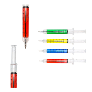 Stylo bille créatif en forme de seringue réaliste avec logo personnalisé imprimé, idéal pour les cadeaux promotionnels pour enfants - Product Image 3