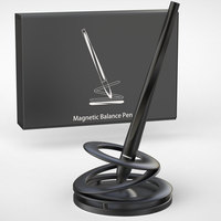 Nuevo Diseño de Bolígrafo Magnético Multifuncional de Levitación para Oficina, con Soporte, Alivia el Estrés, Bolígrafo Flotante de Metal