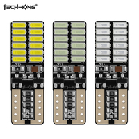 Venta caliente alto brillo coche LED T10 CANbus W5W 4014 24SMD LED Auto T10 bombillas LED para luces de marcha atrás luces de estacionamiento interio