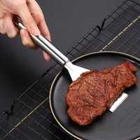 Spatule en acier inoxydable pour griller le poisson, ustensile de cuisine pour saisir le steak, petite spatule de cuisine
