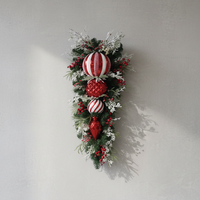 Décorations de Noël en forme de larme personnalisables, clochettes et guirlandes pour arbre de Noël, guirlandes de Noël pour offrir en cadeau, décoration murale et de fenêtre
