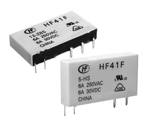 Relé de Potencia HF41F/5-ZS, 1 Forma C: 1C (SPDT-CO), Bobina de 5V, SIP, 5x28mm, Servicio BOM, Nuevo y Original - Product Image 1