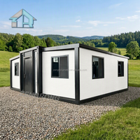 Maison mobile modulaire extensible de 20 pieds, villa préfabriquée, 2 à 5 chambres, utilisation hôtelière, maison duplex, assemblage rapide