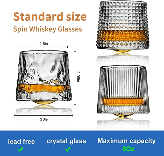 Crystal Whiskey glasses rocks glasses - old fashioned glass, for Drinking cocktails