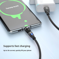 Câble de charge magnétique USB Type-C JMAX 3-en-1/6-en-1 60W/100W 3A/5A Charge rapide avec gaine en nylon
