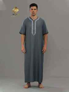 Robe de prière musulmane pour hommes du Moyen-Orient, mode arabe, nous l'avons confectionnée en coton de qualité supérieure - Product Image 3