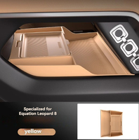Pour l'équation léopard 8 2025 contrôle Central couche inférieure boîte de rangement voiture accoudoir boîte boîte de rangement Silicone anti-poussière boîte de confidentialité