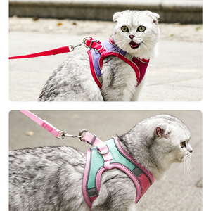 Cat Chest Belt Vest Reflective Anti Fleece Walking Cat Rope Breathable Pet Wholesale Kitten - Product Image 6
