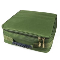 SNEDA Oxford Étui Portable pour Moulinet de Pêche 37*37*15cm avec Fermeture Éclair et Poignée Supérieure, Sac de Rangement pour Accessoires de Pêche