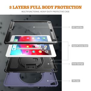 ป้องกันหน้าจอด้านหน้า TPU ทนทานปกกรณีสำหรับ iPad 9.7นิ้ว<span class=keywords><strong>2017</strong></span> 2018ผู้ถือดินสอ - Product Image 5