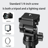QZSD ZP500K Trépied extensible 2,1 m pour appareils photo et téléphones portables