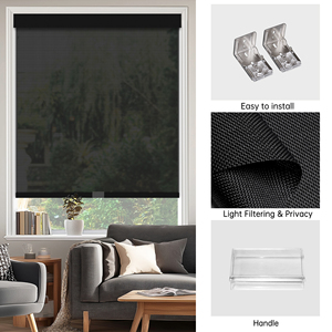 SAMADHI Modern Sunlight Fabric Roller Blinds Blind Environmentally Friendly Flame-retardant Functions <b>Shades</b> - Product Image 4