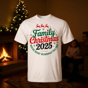 T-shirt de Noël en famille 2025 : Créons des souvenirs ensemble - Product Image 3