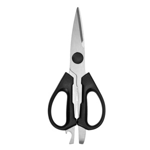 Kitchen Scissors Stainless Steel Black Straight Head Home Use Multi Functional Cutting Tool - Product Image 4