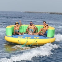 Bateau gonflable tractable Crazy UFO Sofa pour 8 personnes, jouet aquatique, bateau volant rapide, tube de ski nautique pour jeux de parc aquatique