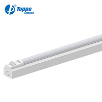 Toppo lampu Kit darurat LED T8, lampu neon linier Aluminium sensor PIR 2ft 120 lm/w 60 cm