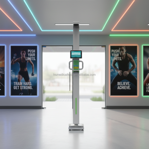 ผู้ให้บริการโซลูชันคีออสก์ร้านขายยาที่เชื่อถือได้ของ Huasheng Medical คีออสก์เช็คอินสำหรับผู้ป่วยทางไกล เครื่องชั่งน้ำหนักดิจิทัลสำหรับแพทย์ รุ่น HS-X9 - Product Image 4